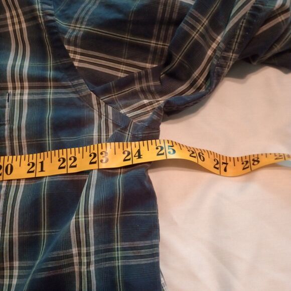 Cabela's Men's L/S Blue Plaid Button Down XL Legendary Quality. Office Event - Picture 5 of 7